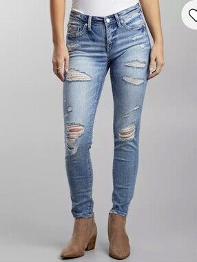 Buckle Black Fit No. 53 Ankle Skinny Stretch Jean. Size 25.